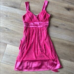 Elegant Pink Sleeveless Dress
